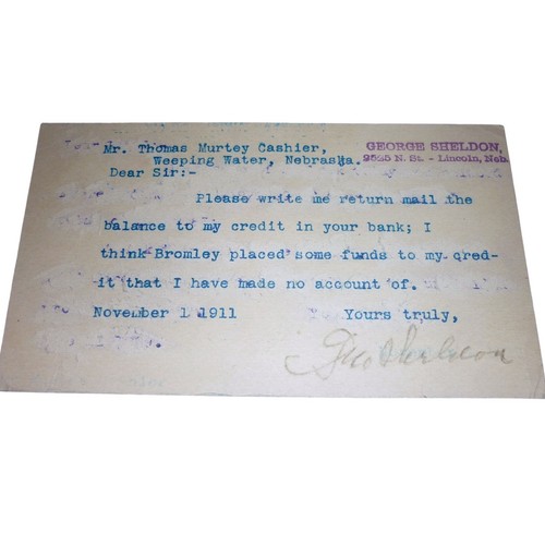 1911 nebraska governor george - nebraska,